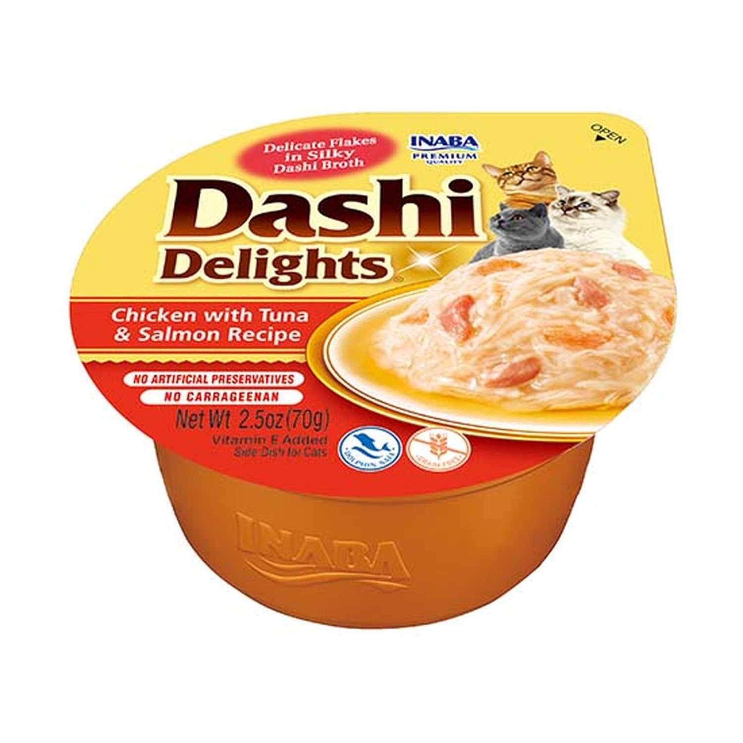 INABA DASHI DELIGHTS POLLO CON ATÚN Y SALMÓN - Imagen 2