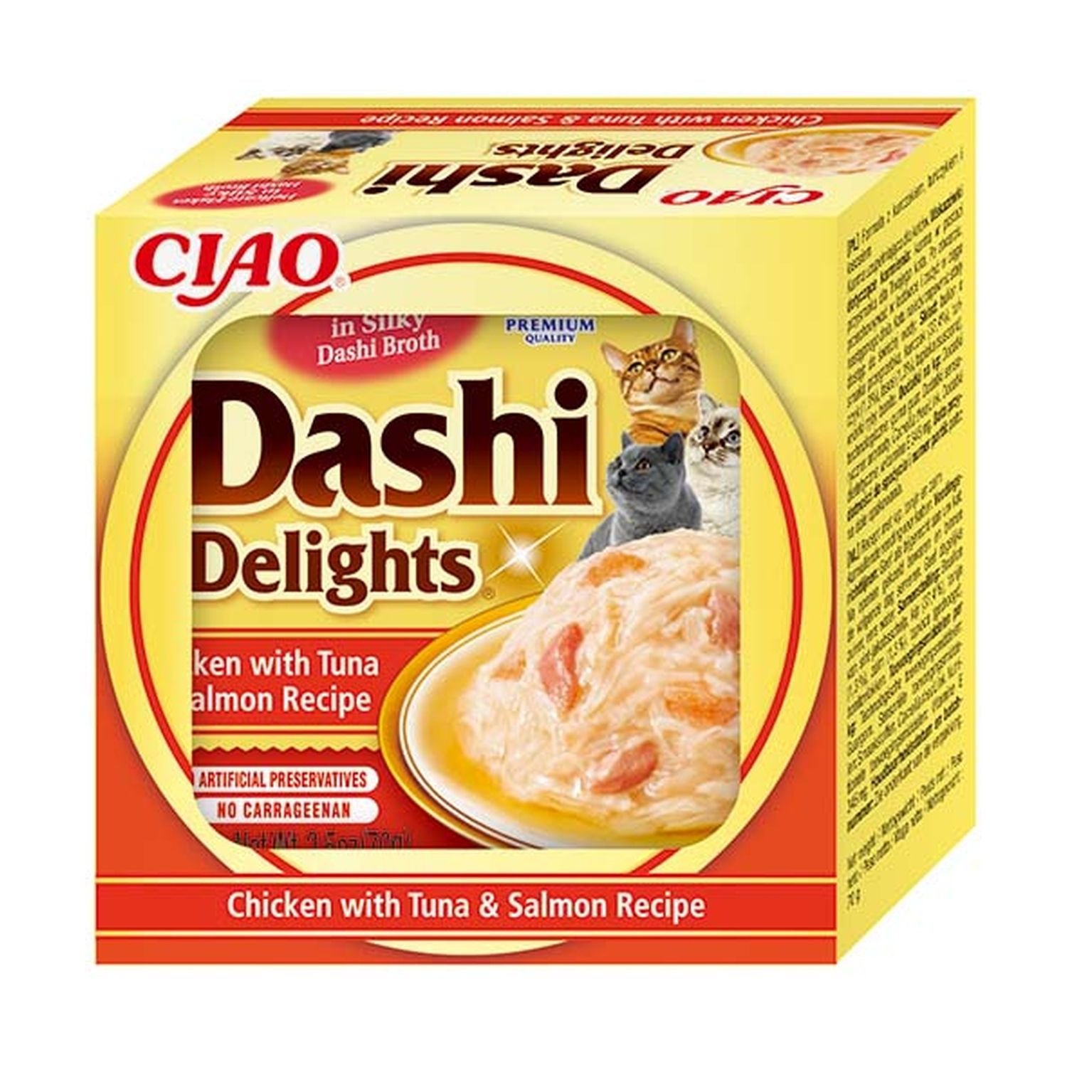 INABA DASHI DELIGHTS POLLO CON ATÚN Y SALMÓN