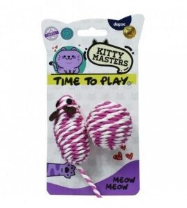 KITTY MASTERS RATON Y PELOTA SISAL ROSA