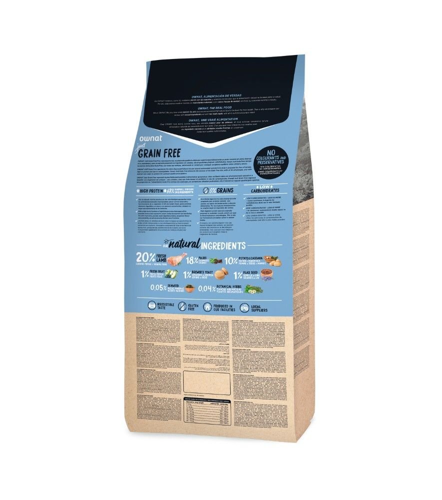 OWNAT GRAIN FREE JUST ADULTO CORDERO - Imagen 2