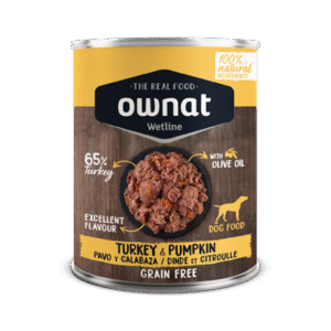 OWNAT WETLINE PAVO CON CALABAZA LATA 395G