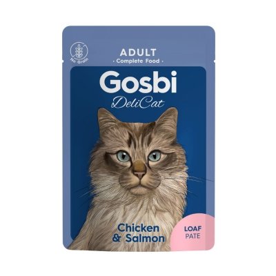 GOSBI DELICAT ADULT CHICKEN & SALMON 70G