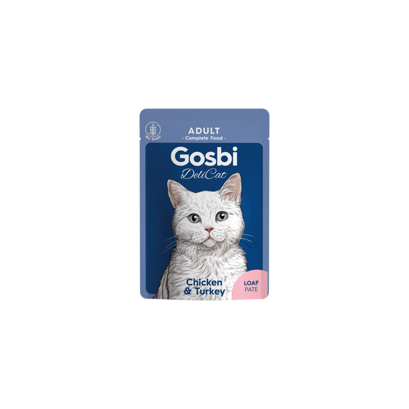 GOSBI DELICAT ADULT CHICKEN & TURKEY 70G