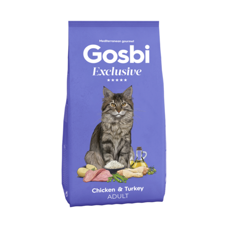 GOSBI EXCLUSIVE ADULT CHICKEN WITH TURKEY 400G 1,5KG