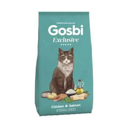 GOSBI EXCLUSIVE STERILIZED CHICKEN WITH SALMON 400G
