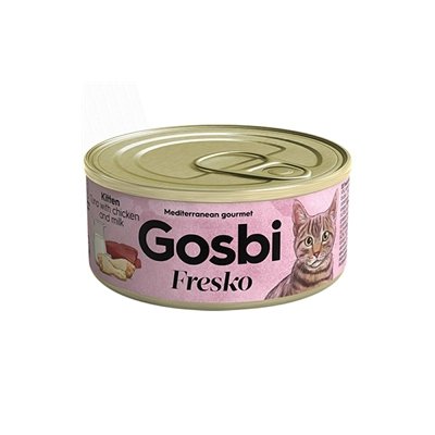 GOSBI FRESKO KITTEN TUNA WITH CHICKEN AND MILK 70G