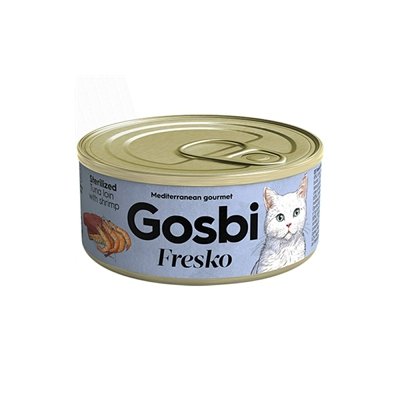 GOSBI FRESKO STERILIZED TUNA LOIN WITH SHRIMP 70G