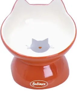 BUBIMEX COMEDERO INCLINADO NARANJA GATO