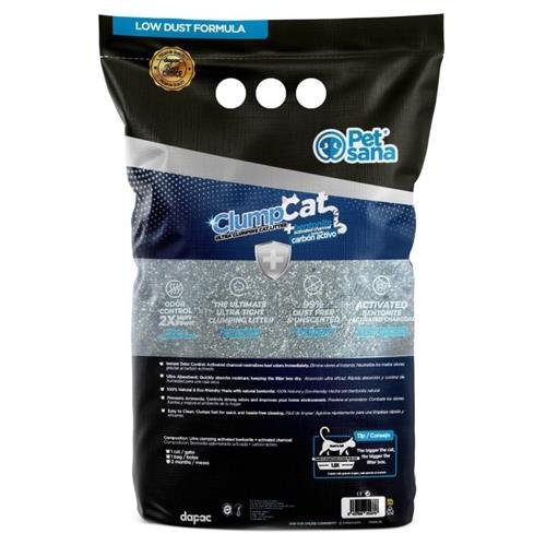 PET SANA CLUMPCAT BENTONITA CARBON ACTIVO 10 l - Imagen 2