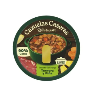 WILD BALANCE CAZUELAS CASERAS RECETA DE GRANJA TERNERA Y PIÑA 280G