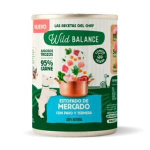 WILD BALANCE ESTOFADO DE MERCADO CON PAVO Y TERNERA 400G