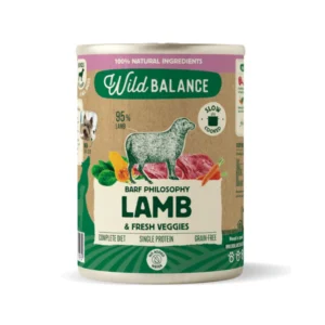 WILD BALANCE FILOSOFIA BARF CORDERO Y VERDURAS FRESCAS 400G