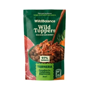 WILD TOPPERS SALSAS GOURMET TERNERA, ZANAHORIA, CALABAZA, ESPINACAS 85G