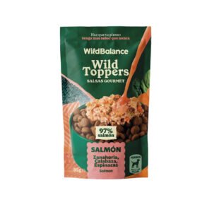 WILD TOPPERS SALSAS GOURMET SALMON, ZANAHORIA, CALABAZA Y ESPINACAS 85G